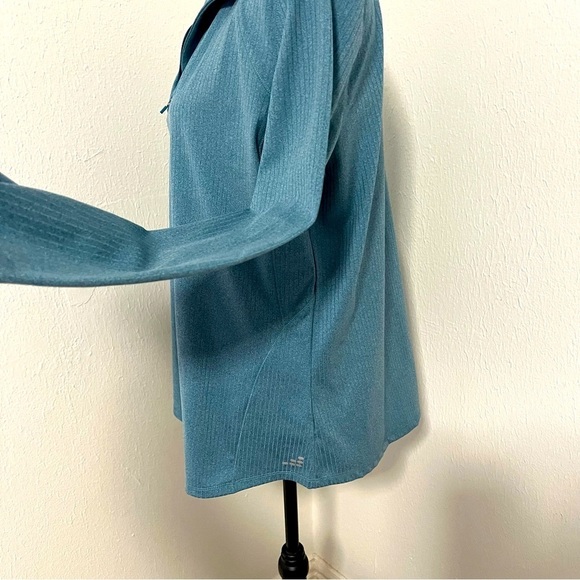 BCG Women Double Knit 1/4 Zip Top NWOT Large Thumbhole Sleeves Moisture Wicking - Picture 4 of 9